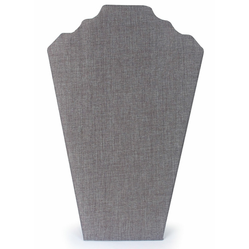 Jewellery Bust Grey Felt Tall Holder shop display great Organizer for Necklaces in the Cupboard