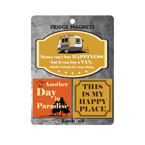 Fridge Magnet set My Happy Place | Perfect gift for the Traveller Camper