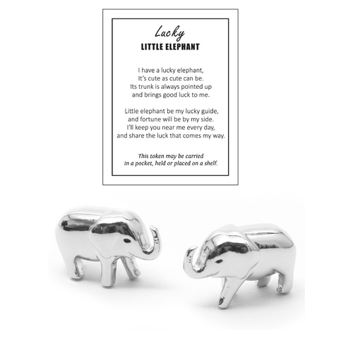 Lucky Elephants Trinket Silver Charm