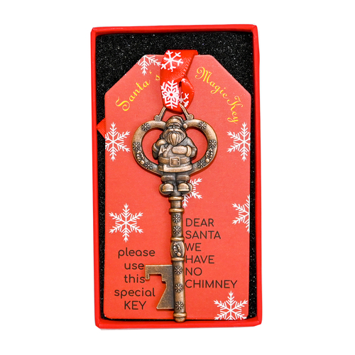 Christmas Santa Door Key gift Copper