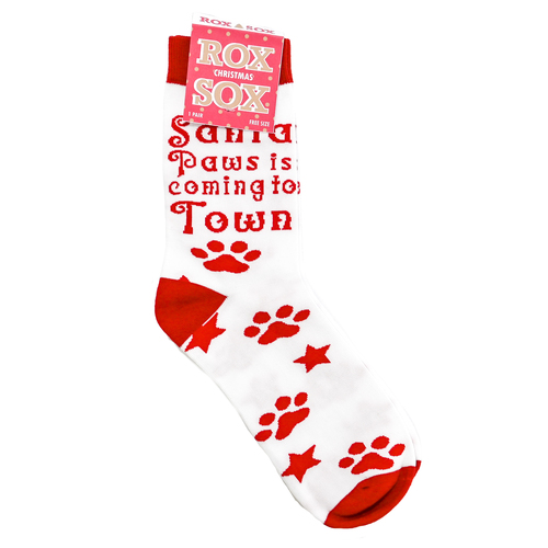 ROX Santa Paws is coming to town socks